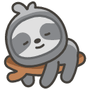 Sloth Emoji from Kawaii Emoji Set