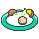 Falafel C Emoji from Kawaii Emoji Set