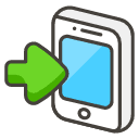Mobile Phone With Arrow A Emoji from Kawaii Emoji Set