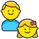 Family Man Girl Emoji from Kawaii Emoji Set
