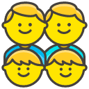 Family Man Man Boy Boy Emoji from Kawaii Emoji Set