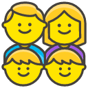 Family Man Woman Boy Boy Emoji from Kawaii Emoji Set