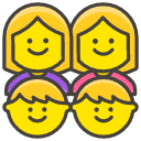 Family Woman Woman Boy Boy Element from Kawaii Emoji Set