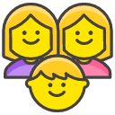 Family Woman Woman Boy Emoji from Kawaii Emoji Set