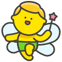 Man Fairy Element from Kawaii Emoji Set
