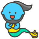 Man Genie Emoji from Kawaii Emoji Set