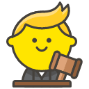 Man Judge Emoji from Kawaii Emoji Set