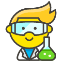 Man Scientist Emoji from Kawaii Emoji Set