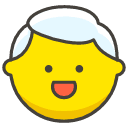 Man White Hair Emoji from Kawaii Emoji Set