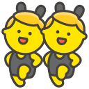 Men With Bunny Ears Emoji from Kawaii Emoji Set