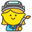 Woman Factory Worker Emoji from Kawaii Emoji Set