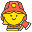 Woman Firefighter Emoji from Kawaii Emoji Set