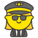 Woman Pilot Emoji from Kawaii Emoji Set