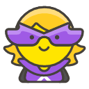 Woman Supervillain Emoji from Kawaii Emoji Set