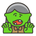 Woman Zombie Emoji from Kawaii Emoji Set