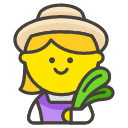 Women Farmer Emoji from Kawaii Emoji Set