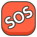 Sos Button A Element from Kawaii Emoji Set