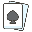 Spade Suit B Emoji from Kawaii Emoji Set