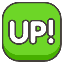 Up Button Emoji from Kawaii Emoji Set