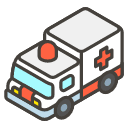 Ambulance A Element from Kawaii Emoji Set