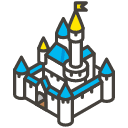 Castle C Emoji from Kawaii Emoji Set