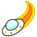 Flying Saucer A Element from Kawaii Emoji Set