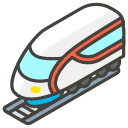 High Speed Train B Emoji from Kawaii Emoji Set