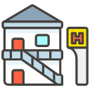 Hotel E Emoji from Kawaii Emoji Set