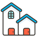 Houses C Element from Kawaii Emoji Set