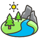 National Park A Emoji from Kawaii Emoji Set
