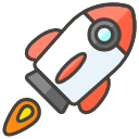 Rocket B Emoji from Kawaii Emoji Set
