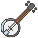 Banjo Element from Emojis - Kawaii Set