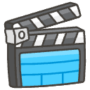 Clapper Board Element from Emojis - Kawaii Set