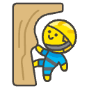 Man Climbing Element from Emojis - Kawaii Set