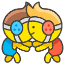 Men Wrestling Element from Emojis - Kawaii Set