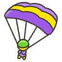 Parachute Element from Emojis - Kawaii Set