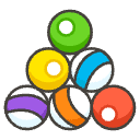 Pool 8 Ball B Element from Emojis - Kawaii Set