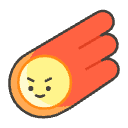 Comet Element from Emojis - Kawaii Set