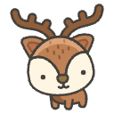 Deer Element from Emojis - Kawaii Set
