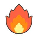 Fire Element from Emojis - Kawaii Set
