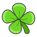 Four Leaf Clover Element from Emojis - Kawaii Set