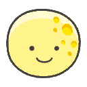 Full Moon Element from Emojis - Kawaii Set