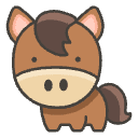 Horse Element from Emojis - Kawaii Set
