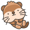 Otter Element from Emojis - Kawaii Set
