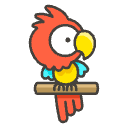 Parrot Element from Emojis - Kawaii Set
