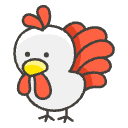 Rooster Element from Emojis - Kawaii Set