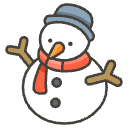 Snowman Element from Emojis - Kawaii Set