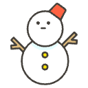 Snowman Without Snow Element from Emojis - Kawaii Set