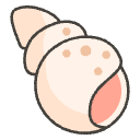 Spiral Shell Element from Emojis - Kawaii Set