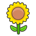 Sunflower Element from Emojis - Kawaii Set